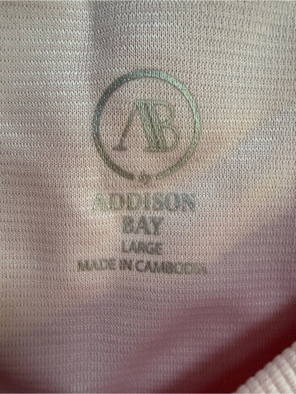 Addison Bay Everyday Crewneck Shirt Gamepoint Pink large - Picture 9 of 9